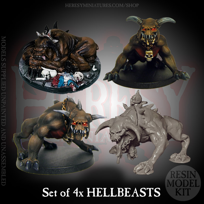 SET OF ALL 4 HELLBEASTS SET OF ALL 4 HELLBEASTS