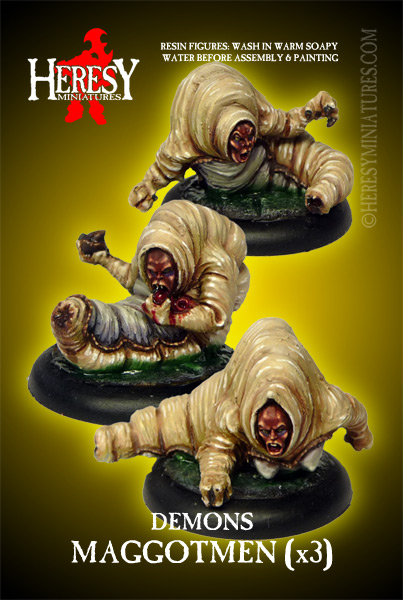 RESIN Maggotmen 3-Pack RESIN Maggotmen 3-Pack