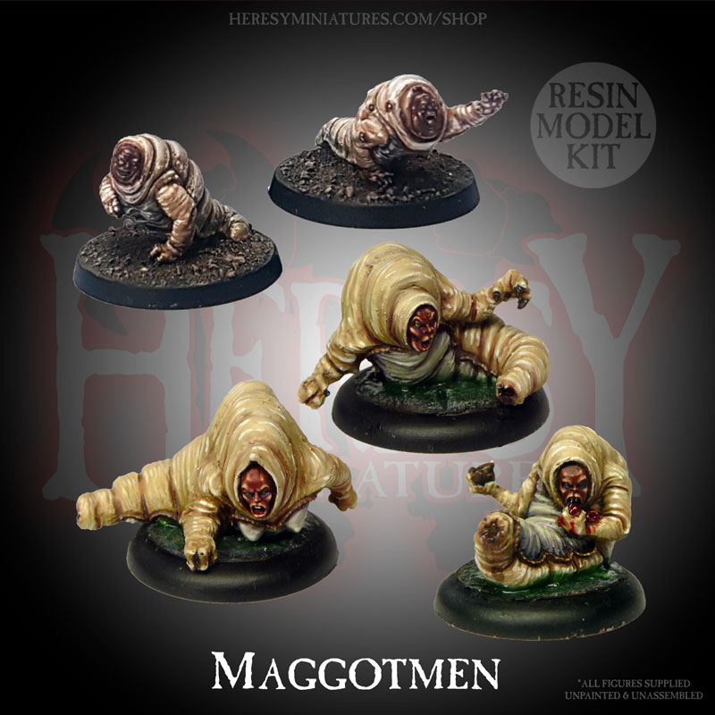 RESIN Maggotmen 5-Pack RESIN Maggotmen 5-Pack